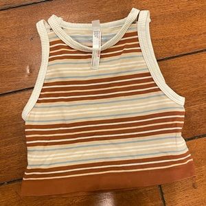 Cropped Striped Tank